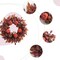 22 Inch Fall Wreath for Front Door(Deep Wine Red, Burgundy, Burnt Orange)14"D x 13"W x 2"H